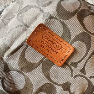 Coach vintage leather bucket hat